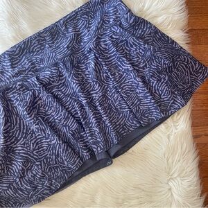 Athleta Purple Ace Printed Stretchy Polyester Tennis Skort Size 3X Plus